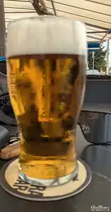 Head on a beer.