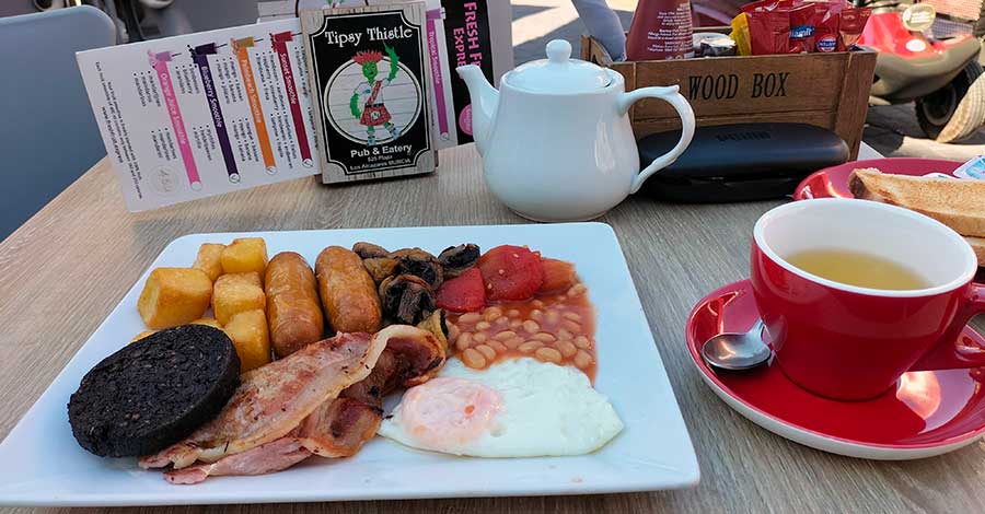 A Tipsy Thistle large cooked breakfast