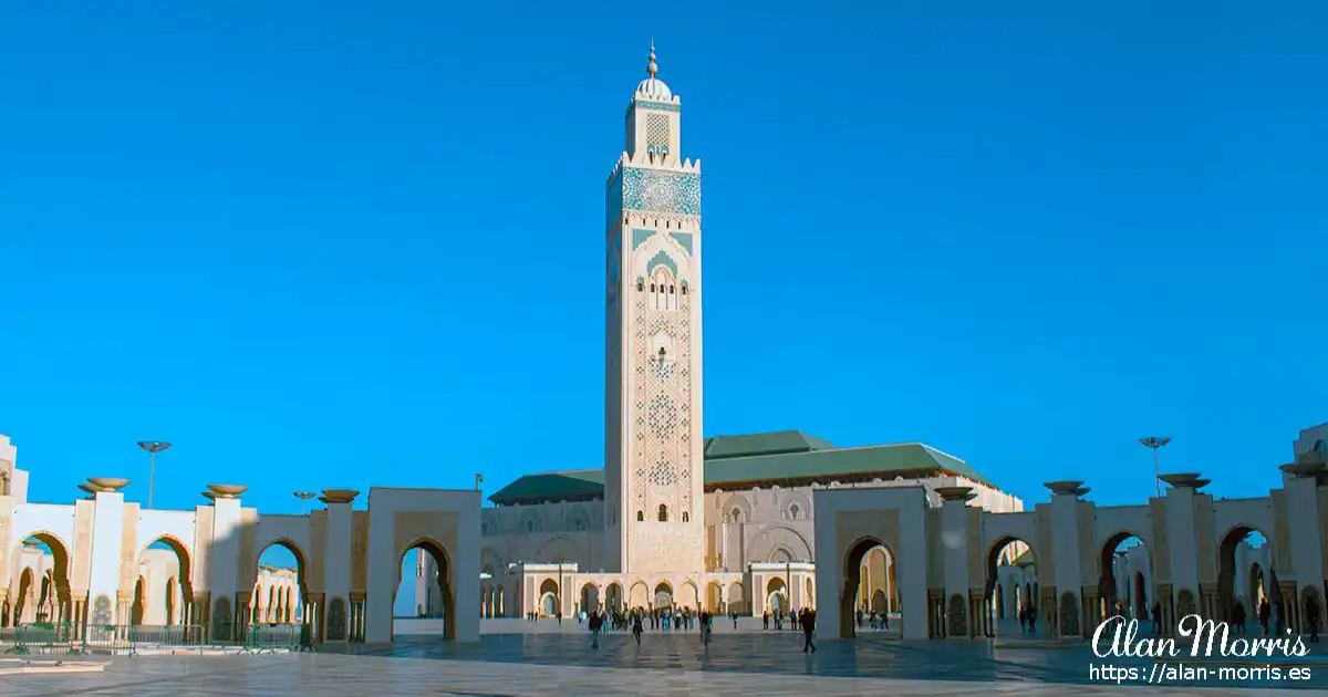 King Hussein II Mosque in Casablanca.