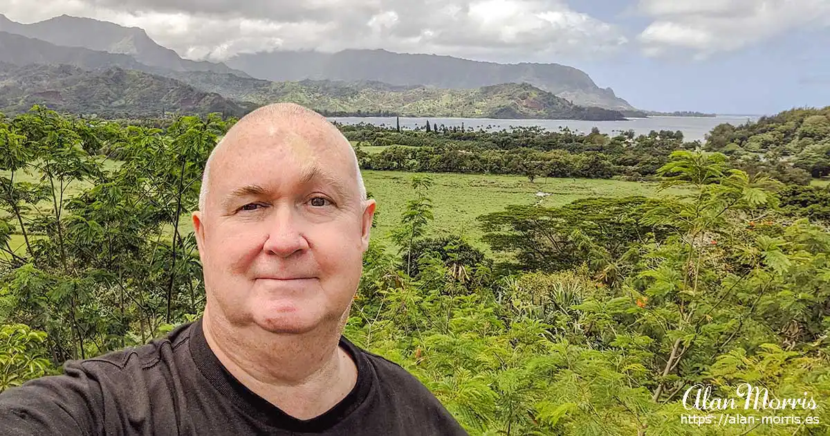 Alan Morris on Kauai, Hawaii.