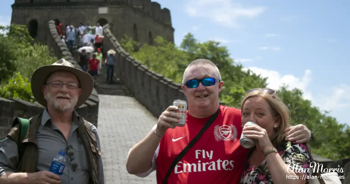 Alan Morris on the Great Wall of China.