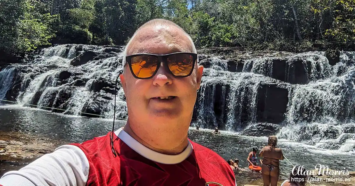 Alan Morris at Tijuipe Waterfalls, Ilheus, Brazil.