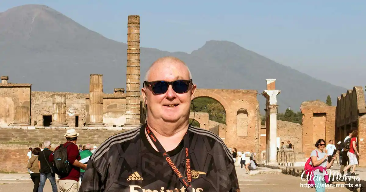 Alan Morris, in Pompeii, Italy.