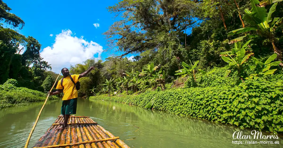 Raft on the Black River.