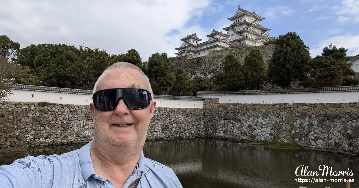 Alan Morris at Himeji Castle, Hyōgo, Japan.