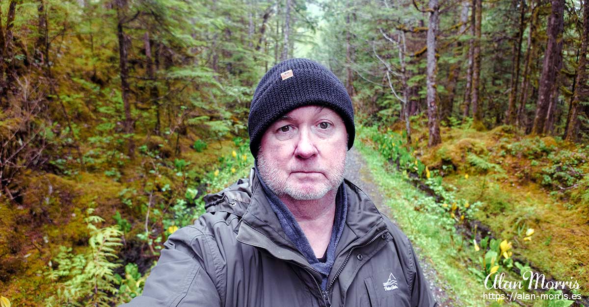 Alan Morris in the Tongass National Forest, Ketchikan, Alaska.