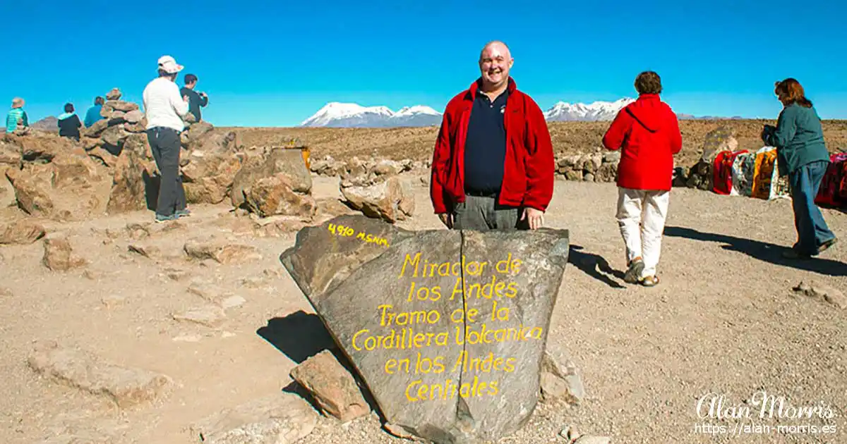 Alan Morris in the Andes mountains, Peru.