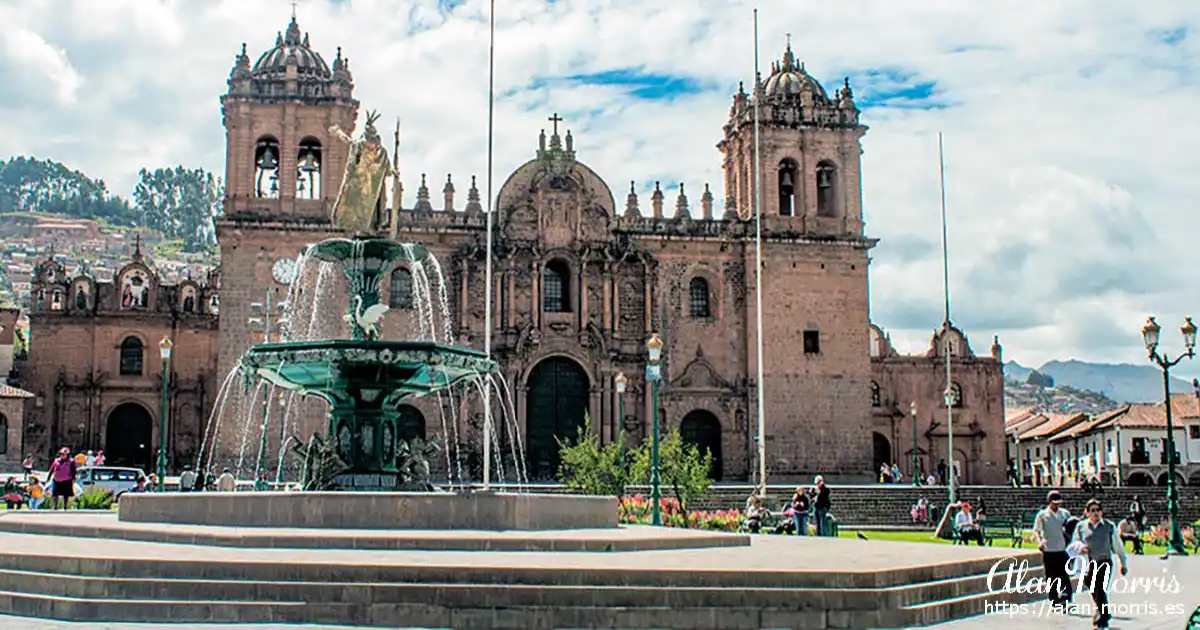 Church in the main square in Cuzco.