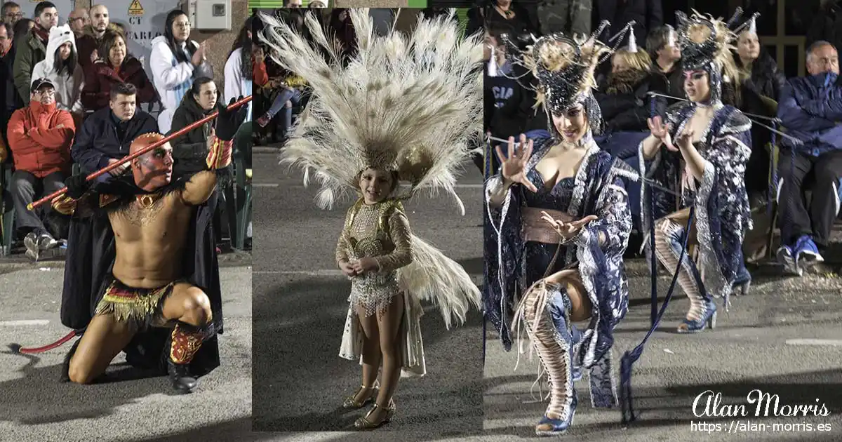 Aguilas Carnival performers.