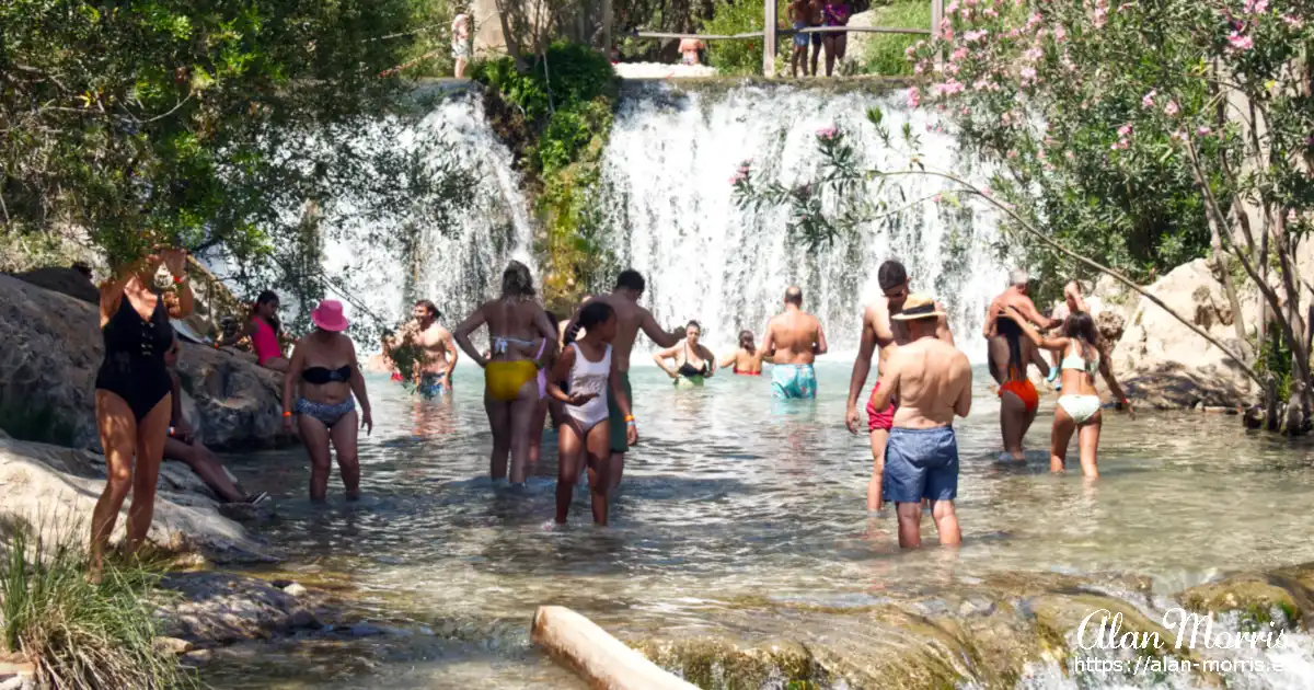 Algar Waterfalls, Alicante, Spain.