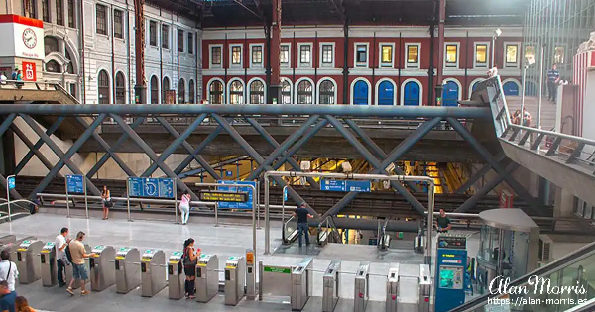 Madrid train station.