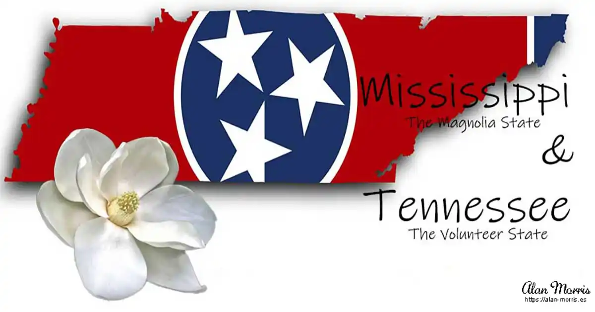 Mississippi and Tennessee.