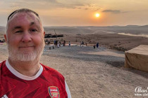 Alan Morris in the Agafay desert near Marrakech, Morocco.