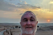 Alan Morris in the Agafay desert near Marrakech, Morocco.