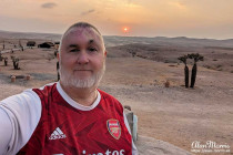 Alan Morris in the Agafay desert near Marrakech, Morocco.