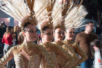 Young ladies in Carnival dress.