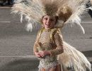 Young girl dressed up in her Carnival costume.