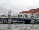 Bridge over a canal in Amsterdam.