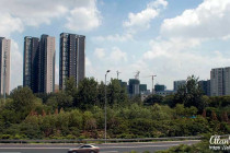 Beijing skyline.