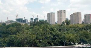 Beijing skyline.