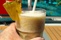 My first Pina Colada cocktail on the Costa Diadema.