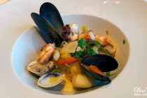 Seafood starter onboard the Costa Diadema.