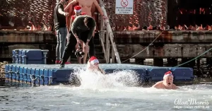 Alan Morris swimming in the Mar Menor. Alan Morris swimming in the Mar Menor.