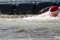 Alan Morris swimming in the Mar Menor.