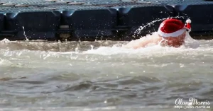 Alan Morris swimming in the Mar Menor. Alan Morris swimming in the Mar Menor.
