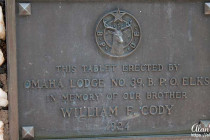 Memorial plaque from William Frederick Codys, Elk lodge.