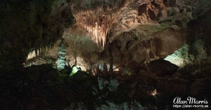 Stalactites and stalagmites in Carlsbad Caverns Stalactites and stalagmites in Carlsbad Caverns
