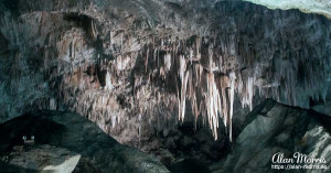 Stalactites in Carlsbad Caverns in the Carlsbad Caverns National Park. Stalactites in Carlsbad Caverns in the Carlsbad Caverns National Park.