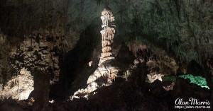 A large erect phallic symbol or stalagmite, grows from the floor of Carlsbad Caverns in New Mexico. A large erect phallic symbol or stalagmite, grows from the floor of Carlsbad Caverns in New Mexico.