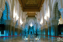 Inside the Hassan II Mosque in Casablanca.