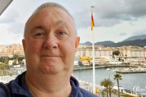 Alan Morris on MSC Lirica in port at Ceuta.