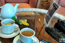 A pot of tea & a cup Ginseng coffee