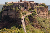 Civita di Bagnoregio in the Tiber Valley in Italy.