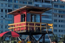Lifeguard station on Copacabana Beach.