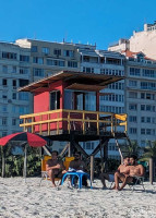 Lifeguard station on Copacabana Beach.