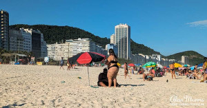 Copacabana Beach, Rio de Janeiro, Brazil.