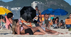 Copacabana Beach, Rio de Janeiro, Brazil.