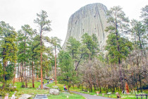 Devil's Tower in Wyoming.