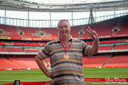 Alan Morris stood in the Emirates Stadium.