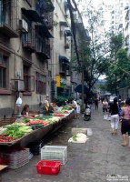 Fresh vegetables for sale in the food market in Beijing. Fresh vegetables for sale in the food market in Beijing.