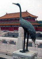 Bronze Crane inside the Forbidden City Bronze Crane inside the Forbidden City