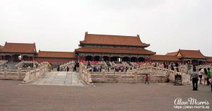 The Gate of Supreme Harmony inside the Forbidden City.