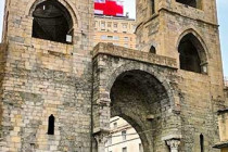Porta Soprana in Genoa, Italy.