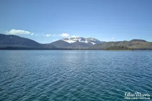 Mountain range at Icy Strait Point, Alaska.