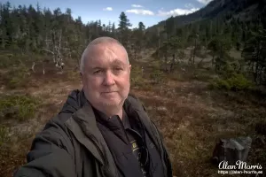 Alan Morris in a wooded area in Icy Strait Point