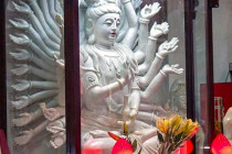 Many armed Buddha in the Jade Buddha Temple, Shanghai.